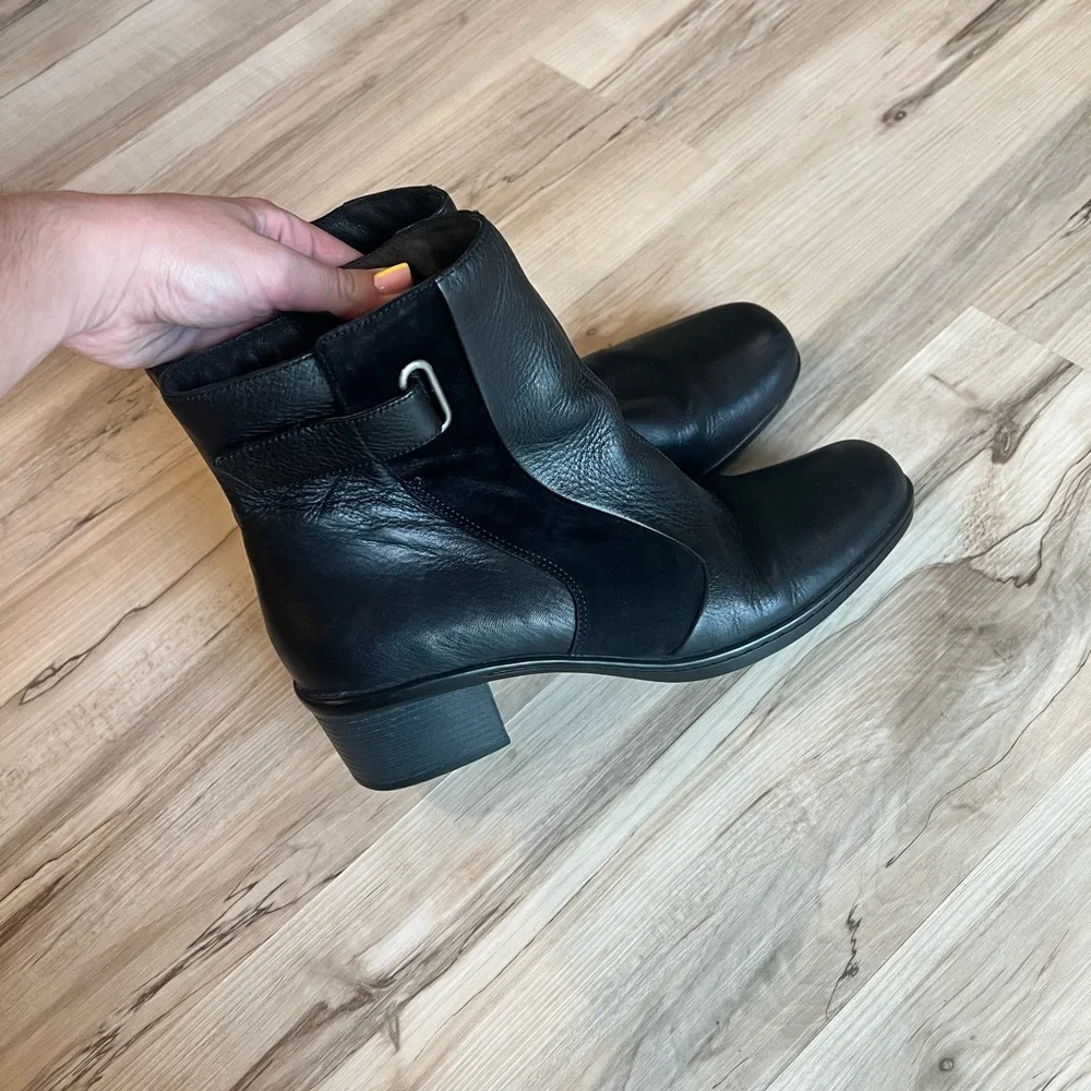 Clark Suede and Leather Boots - Picture 2 of 7